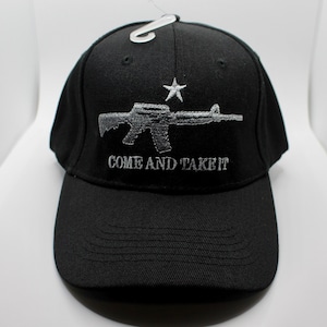 Come And Take It-hoed. Zwarte 2A-dop. 2A geborduurde pet, patriottische baseballcap, tweede wijzigingspet. Hoed in Texas-stijl. 2e amendement hoed