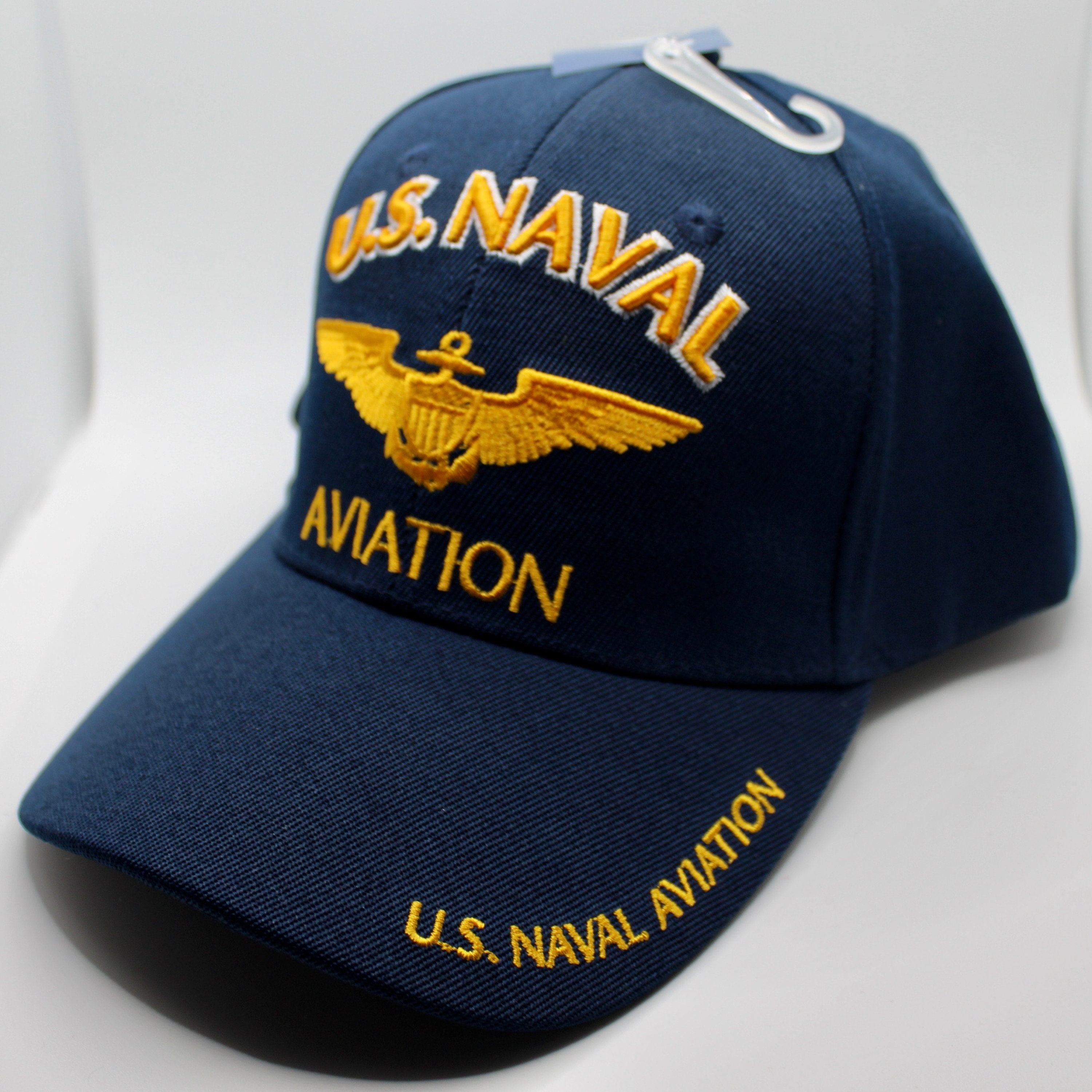 U.S. Naval Aviation Hat. U.S Navy Blue Cap. US Navy Baseball