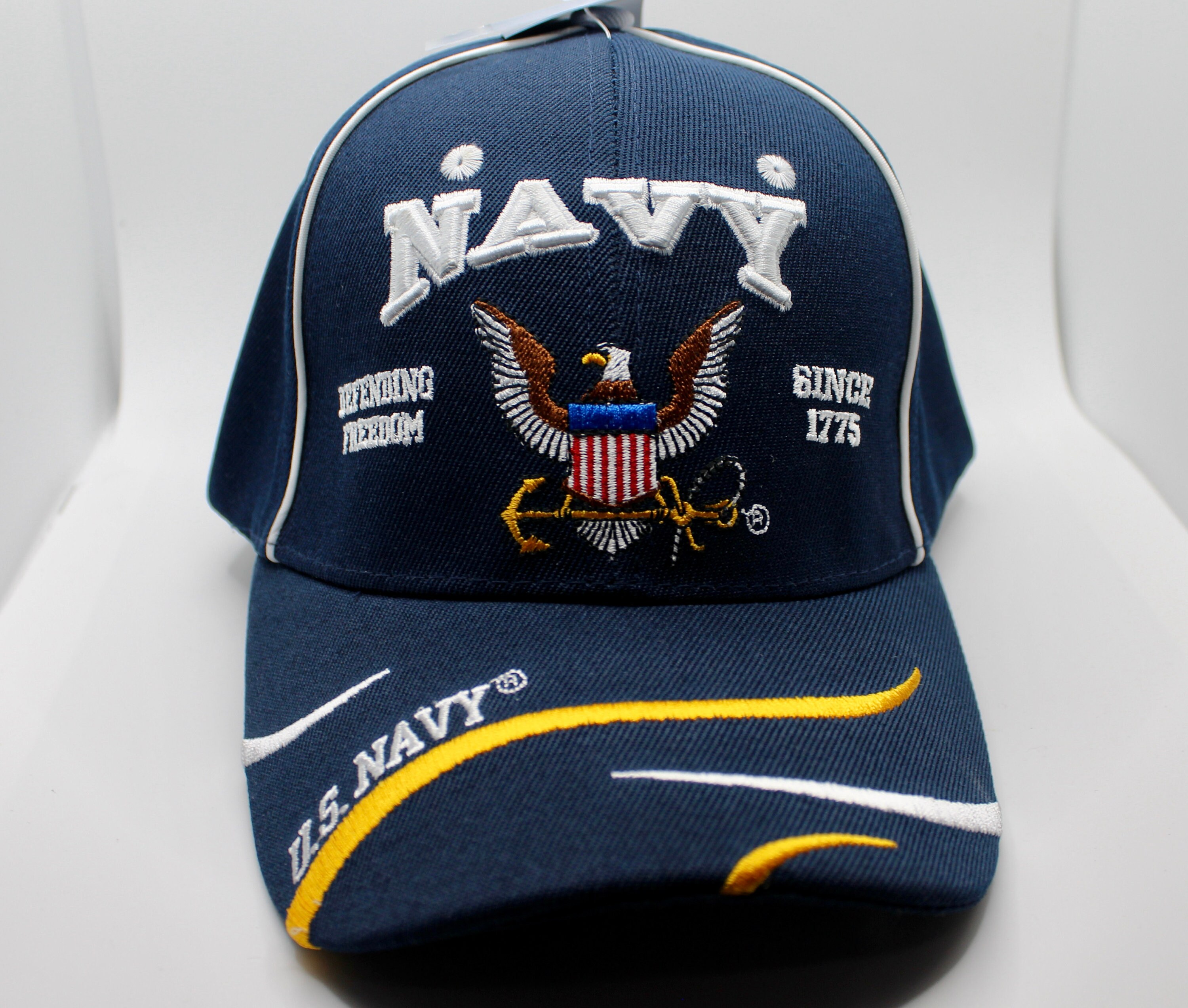U.S. Navy Blue Hat. Big Eagle Navy Logo Cap. Navy Hat. USN Hat