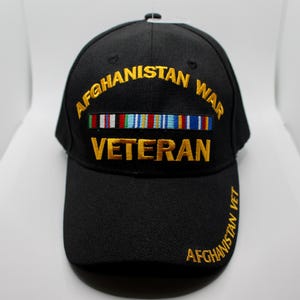 Afghanistan War Veteran Hat. Afghanistan Veteran Hat. US Veteran Hat. Officially Afghanistan War Veteran Black Cap. Military Veteran Gift