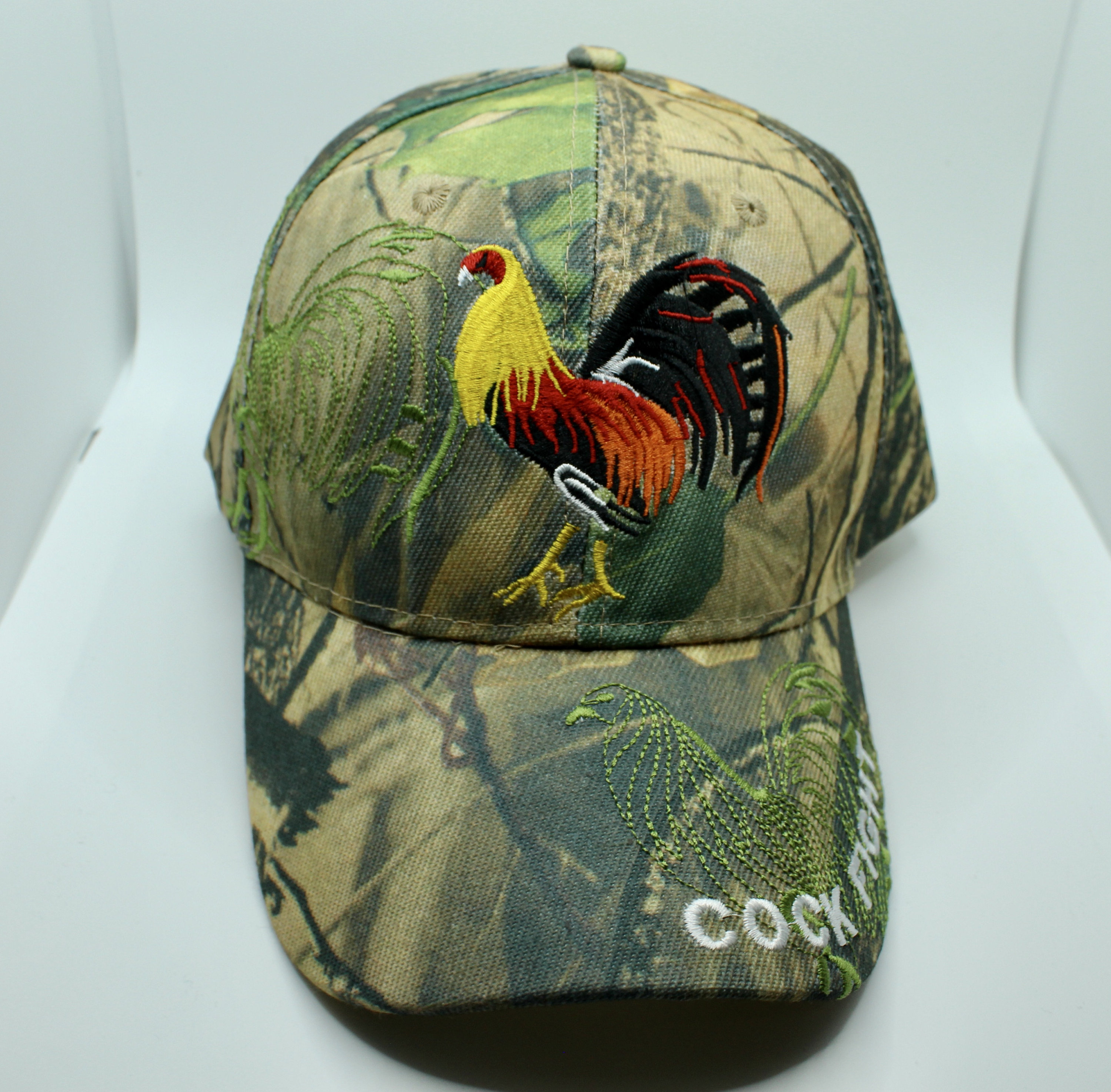 Rooster Baseball Rooster Rumble Embroidered Rooster Cock Fight  Camo Casual Father's Day Rooster Pride Camo Hat