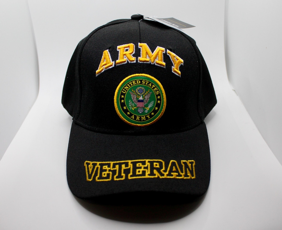 Cappello Militare Americano Nero Con Insegne Armatura, HatnPatch, Azienda Di Veterani, Berretto Da Collezione