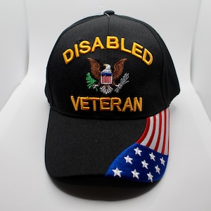 Chapeau de vétéran handicapé. Casquette de vétéran. Casquette de vétérinaire. Casquette de vétéran fier. Réglable et confortable. Chapeau patriotique américain. Cadeau pour vétérans. Cadeau pour papa