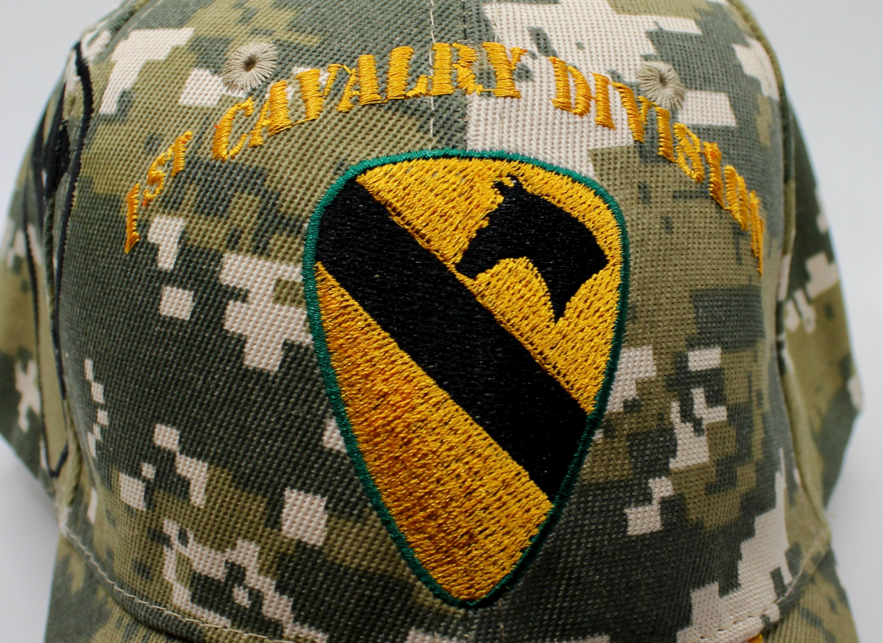 RFCO US Army 1st Cavalry Division Camo Cap – The First Team Shadow Hat Licensed