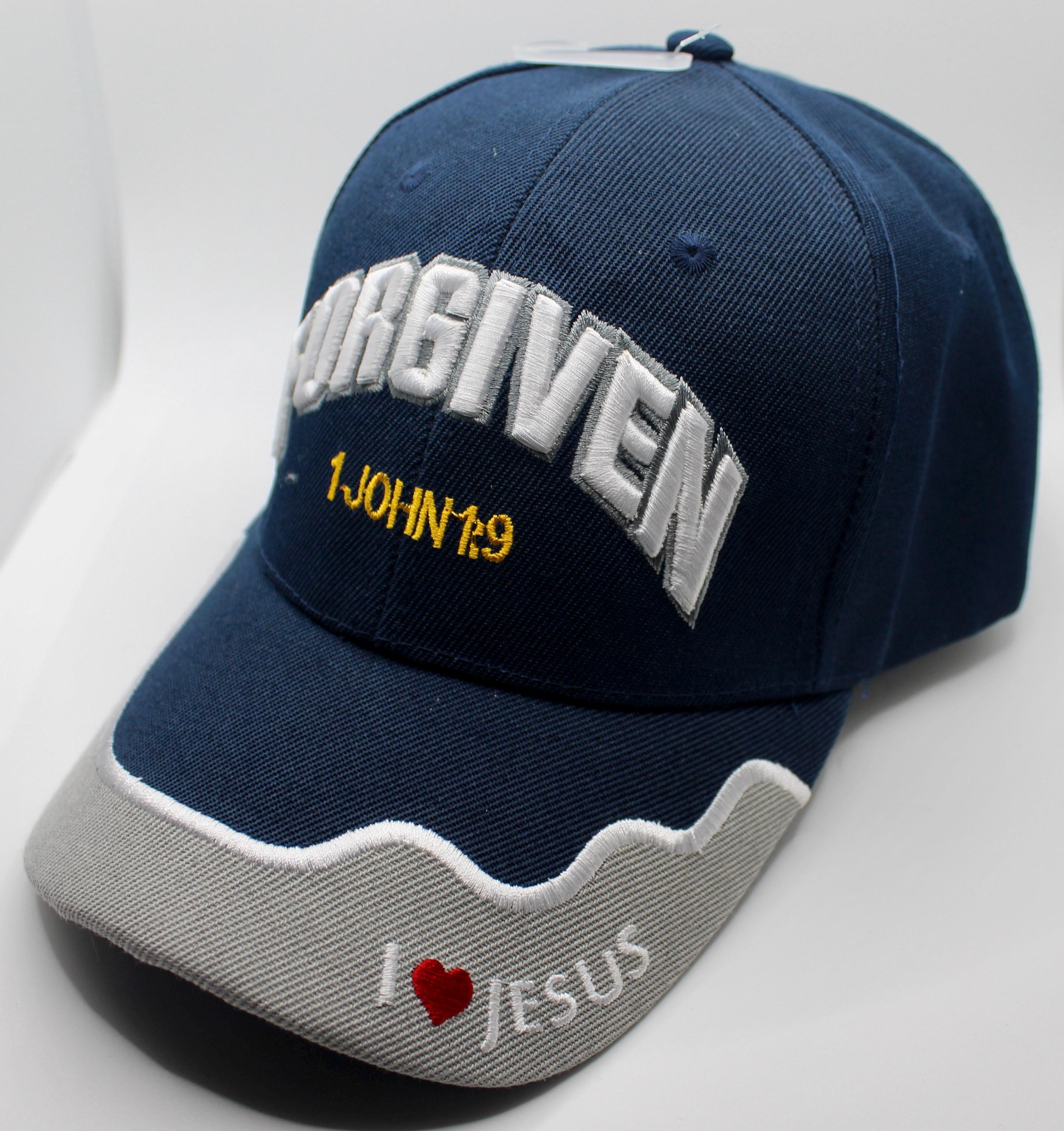 Gorra De Béisbol "Perdonado". Gorra Con La Frase 1 Juan 1:9