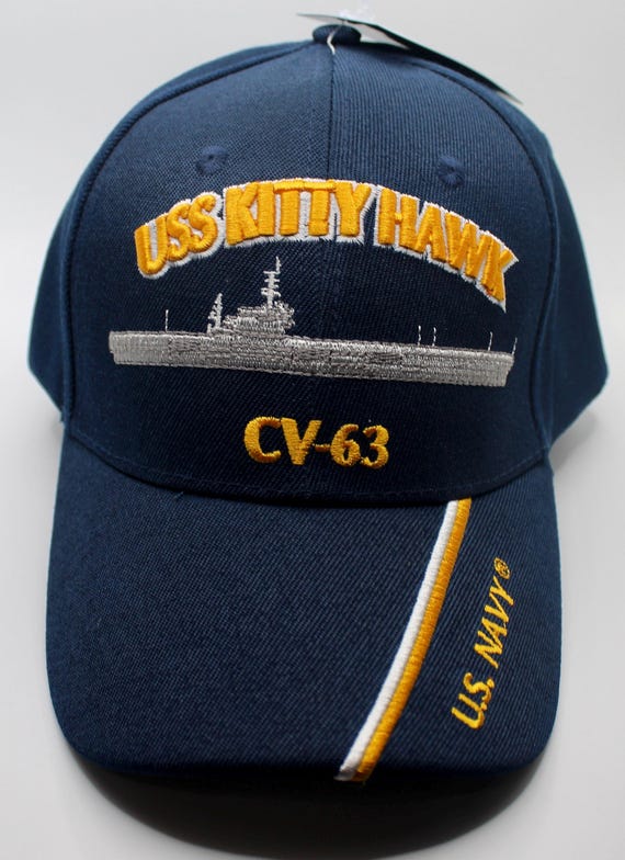 U.S Navy Hat. USS Kitty Hawk CV-63 Hat. Aircraft Carrier Hat