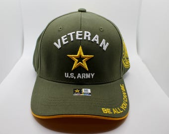 アメリカ陸軍の帽子。刺繍入りのアメリカ陸軍キャップ。お父さんへの