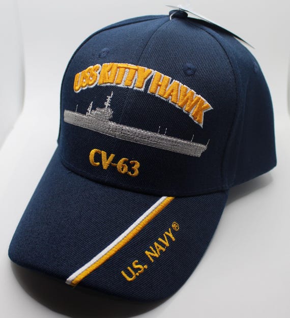 U.S Navy Hat. USS Kitty Hawk CV-63 Hat. Aircraft Carrier Hat