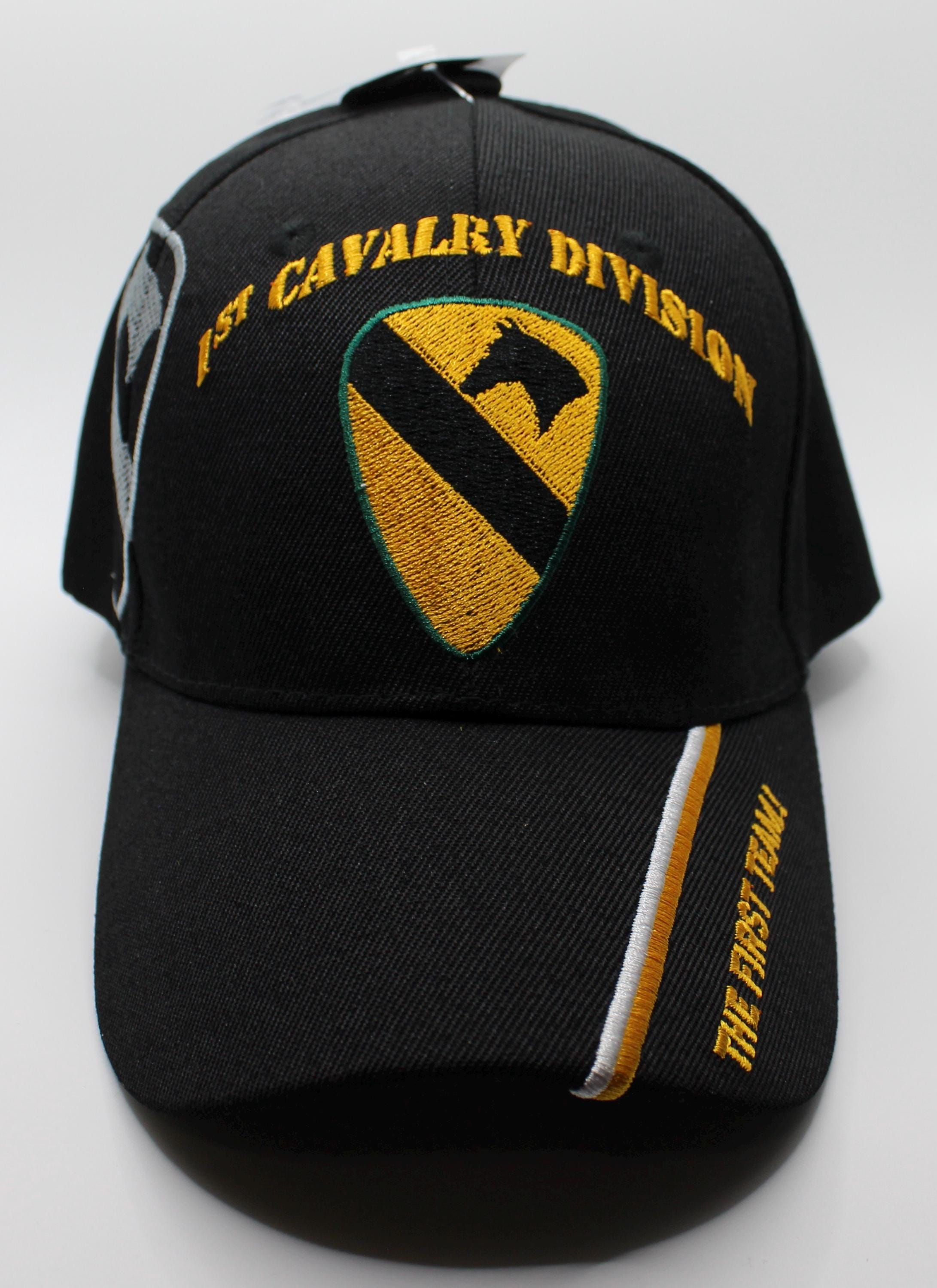 1ST CAVALRY DIVISION CAV HAT CAP PATCH OD GREEN US ARMY VETERAN FORT HOOD HORSE - Foto 11