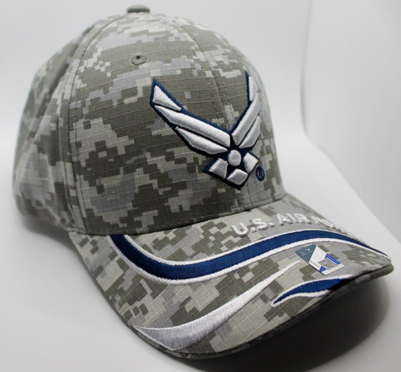 US Air Force Veteran Mesh Baseball Cap - Adjustable Camo Hat With Patch - View #2