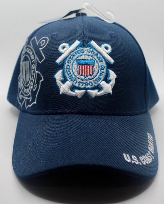 90s】U.S COAST GUARD cap Current Coast Guard Uniform Hat Auxiliary