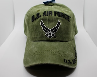 アメリカ空軍帽子。アメリカ空軍ロゴ入り帽子。刺繍入りアメリカ空軍