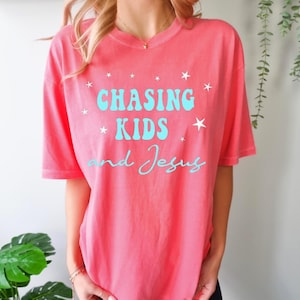 Chasing kids and jesus PNG