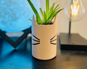 Cat Planter For Gift For Mom For Girlfriend Planter Gift | 3D Printed