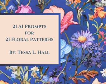 21 AI Prompts for 21 Floral Patterns Ebook