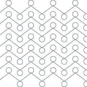 MONTE – Modello di quilt geometrico a braccio lungo E2E (pantografo), veloce da realizzare