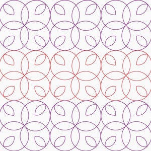 COCO - Geometric Digital Quilting Pattern Longarm Edge to Edge Pantograph