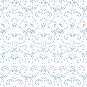 LUMIER – modern longarm quilting pantograph (E2E & border) digital pattern