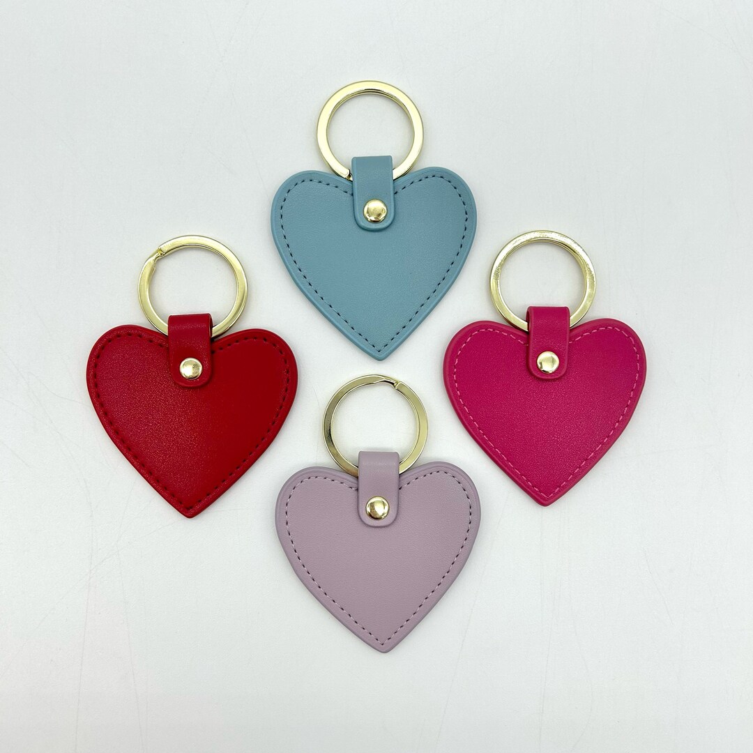 Heart Keychain Ricky Martin Personalized Leather Heart Keychain - Etsy