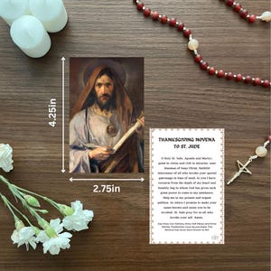 Cartes de prière de saint Jude. Jeu de 33 cartes La neuvaine de saint Jude