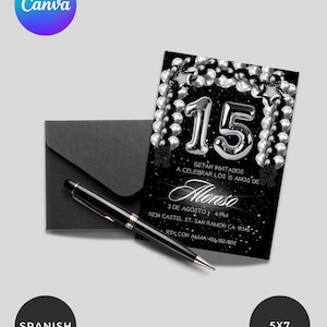 Convite de festa de aniversário, convite de festa de aniversário de menino, convite de festa para menino, convite de festa de quince anos para menino convite Quinceanera