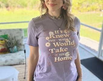 Ripple Lyrics Unisex Tee, Grateful Dead T-Shirt, Music Lover Gift, Vintage Hippie Shirt, Short Sleeve Top