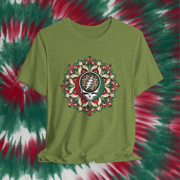 Steal Your Face Holiday Mandala Tee | Grateful Dead Deadhead