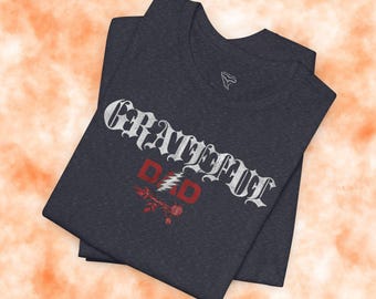 Grateful Dad Shirt, Deadhead Dad Tee, Grateful Dead Inspired Fathers Day Shirt, Bella Canvas Graphic Tee, Retro Jam Band Dad Gift, Music Dad