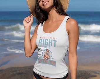 Camiseta sin mangas de Miss Ohio: estilo festival de música con espalda nadadora, inspirada en Gillian Welch