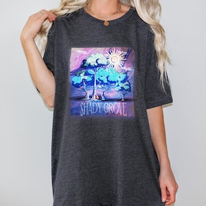 Shady Grove Music Tee, Vintage Style Folk Music Fan Gift
