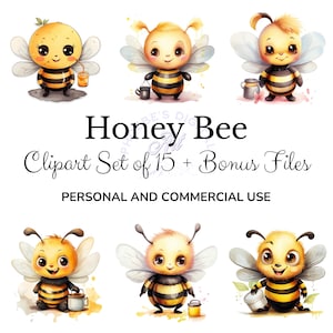 BumbleBees Clipart Bundle, Cute Bees Clipart bundle, Cute Bees png, Bees Clipart Bundle, Honey bee clipart bundle, Honey bee clipart