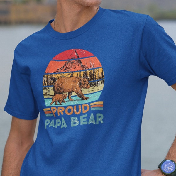 Proud Papa Bear, Personalized Dad Tshirt, Gift for Dad, Father's Day Shirt, Pregnancy Announcement for Dad, Cool Dad, Dad Birthday Gift