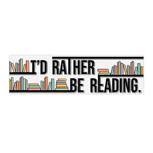 Sticker pour voiture Je lirais plutôt, Sticker littéraire voiture en vinyle, Cadeau pour amoureux des livres, Accessoires de voiture, Décoration de lecture, Amateur de bibliothèque