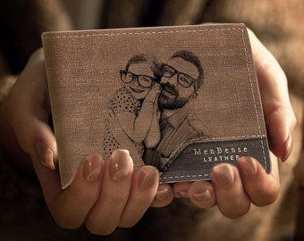 Portefeuille photo personnalisé Bronzing Simplicity - Cadeaux pour hommes pour papa