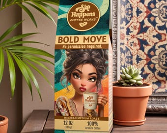 Sip Happens Coffee Works | Medium Roast | Fresh Roasted Specialty Coffee | Ground or Whole Bean | Funny Coffee Gift for Her
