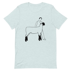 Zeige Lamm, Lamm, Jugend Vieh, Schafe , Unisex T-Shirt