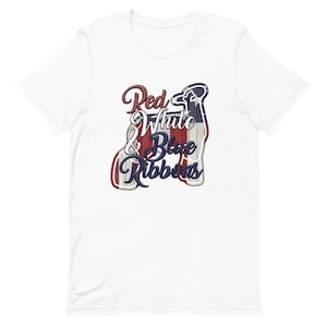 Rote, Weisse und Blaue Bänder - LAMB - Unisex T-Shirt