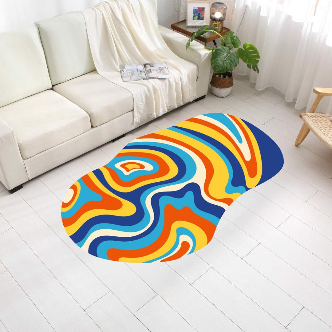Psychedelic Vortex Rug: Modern Illusion Art, Personalized Decor - Etsy