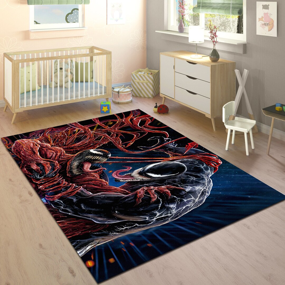 Venom Vs Carnage Rug: Gothic Horror Movie Home Decor - Etsy