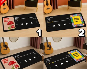 Aanpasbaar vloerkleed muziekapp - gepersonaliseerde fotomat
