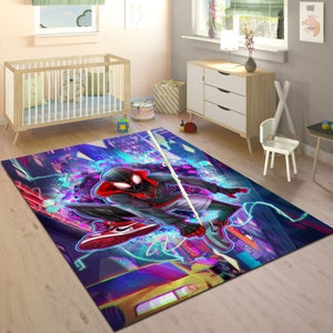 Spiderman Art Rug,Superhero Carpet,Spiderman Rug,Avengers Rug,Hero Rug,Savior Rug,Nursery Decor,Film Rug,Pop Art Rug,Cool Rug