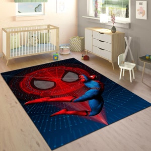 Spiderman Rug,Avengers Carpet,Spiderman Area Rug,Superhero Rug,Popular Rug,Savior Rug,Nursery Decor,Film Rug,Pop Art Rug,Cool Rug