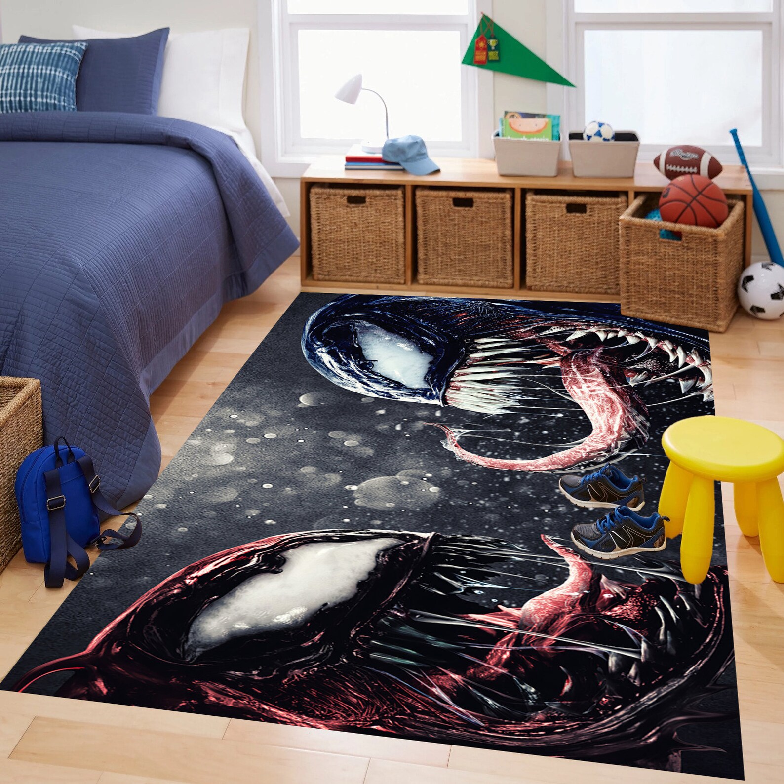 Venom Rug,avengers Carpet,ghost Rug,gothic Style Home Decor,monster Rug ...