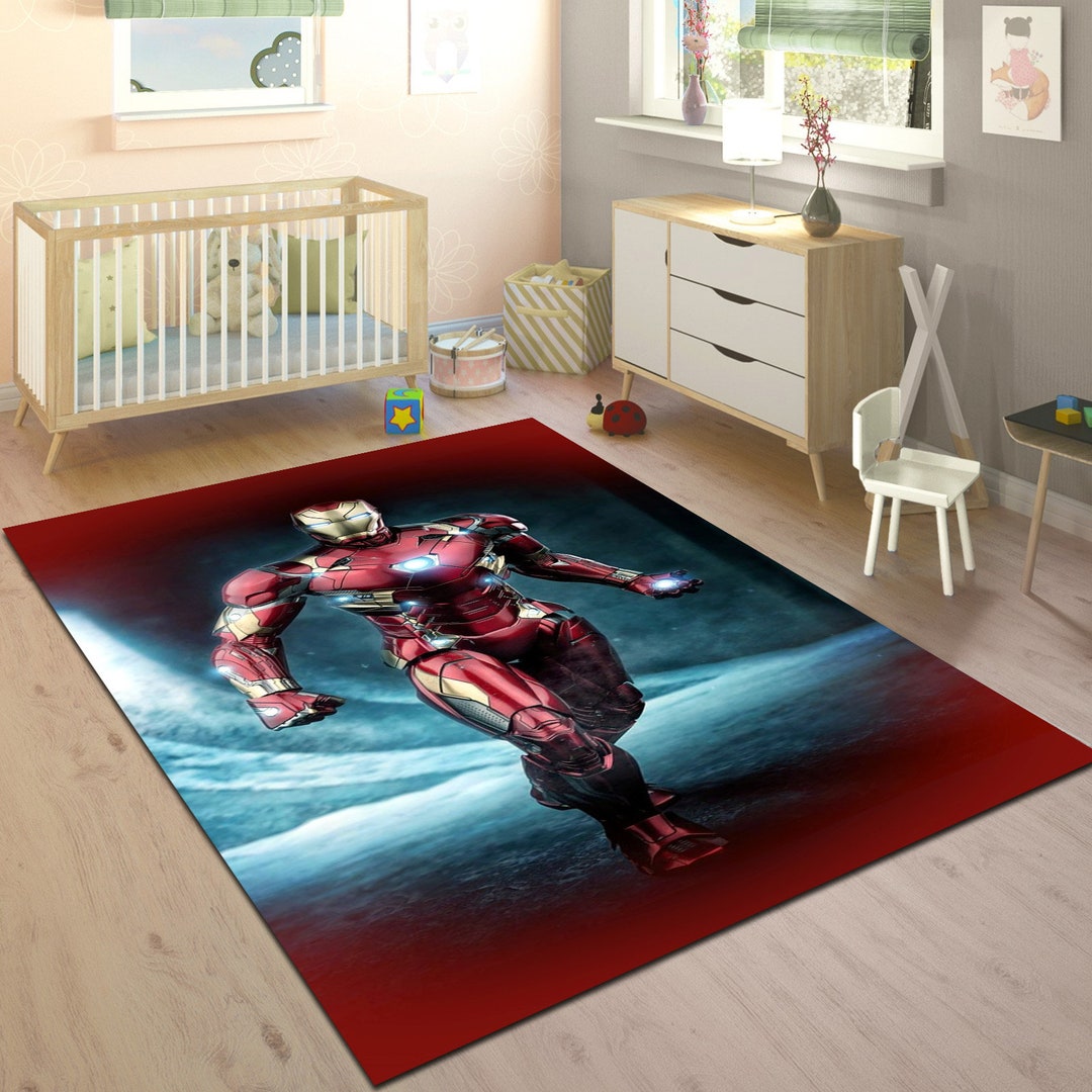 Iron Man Rug,movie Rug,avengers Rug,superhero Rug,teens Room Rug ...
