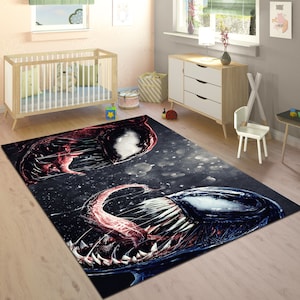 Venom Rug,Avengers Carpet,Ghost Rug,Gothic Style Home Decor,Monster Rug,Horror Rug,Movie Home Decor,Personalized Gifts,Teens Room Rug