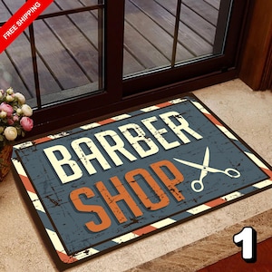 Dörrmatta för barbershop: Halkfri arbetsplatsdekor
