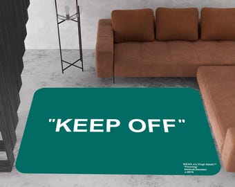 Alfombra ecológica Keep Off, moderna y suave para sala de estar.