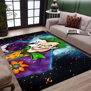 Tappeto Joker, tappeto carte da gioco, arredamento casa Avengers, tappeto popolare, tappeto film, tappeto film, tappeto stanza adolescenti, tappeto estetica scura, tappeto stile gotico