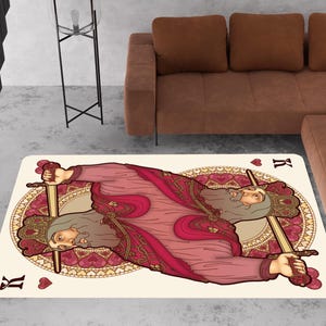 Tappeto con carte da gioco, tappeto con carte da gioco, tappeto per sala giochi, tappeto modesto, tappeto popolare, tappeto di lusso, tappeto in stile gotico, tappeto per camera degli adolescenti, tappeto morbido, tappeto antiscivolo