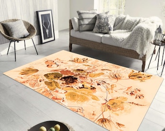 Floral Blossom Rug: Vintage Style, Botanical Design